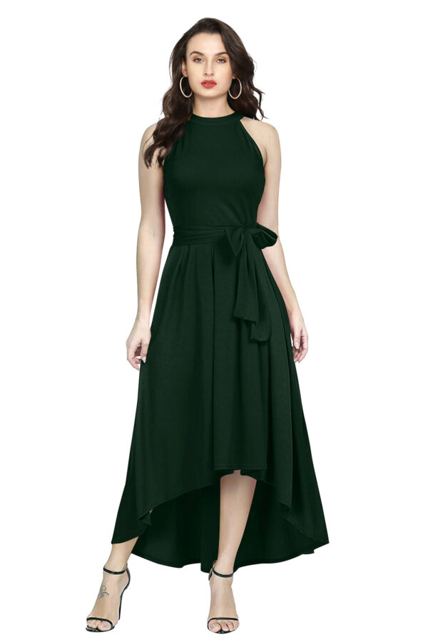 Gorgeous Bottle Green Women’s Wear Maxi Dress