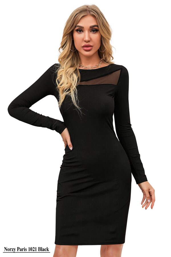 Timeless Black Full-Sleeve Bodycon Dress