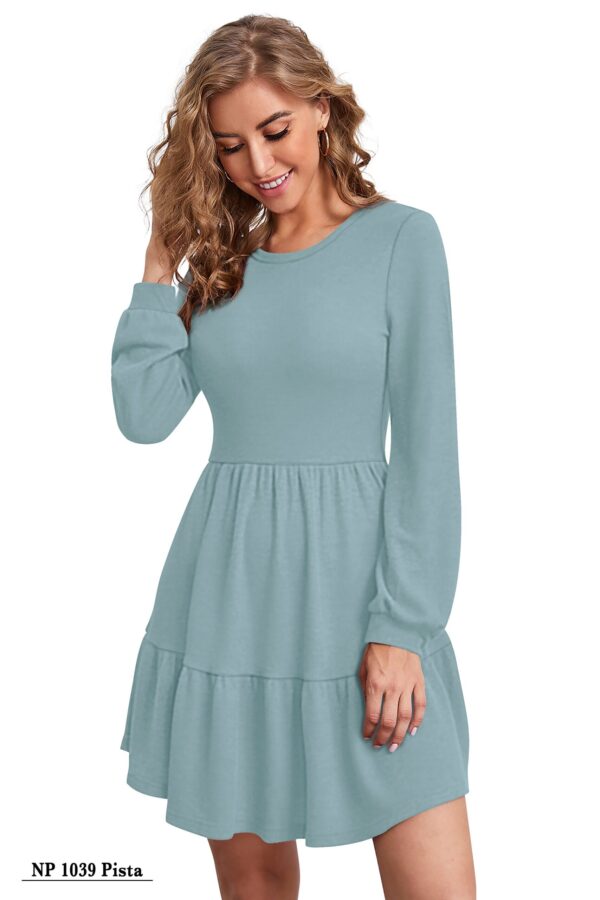 Timeless Pista Full-Sleeve Fit & Flair Dress