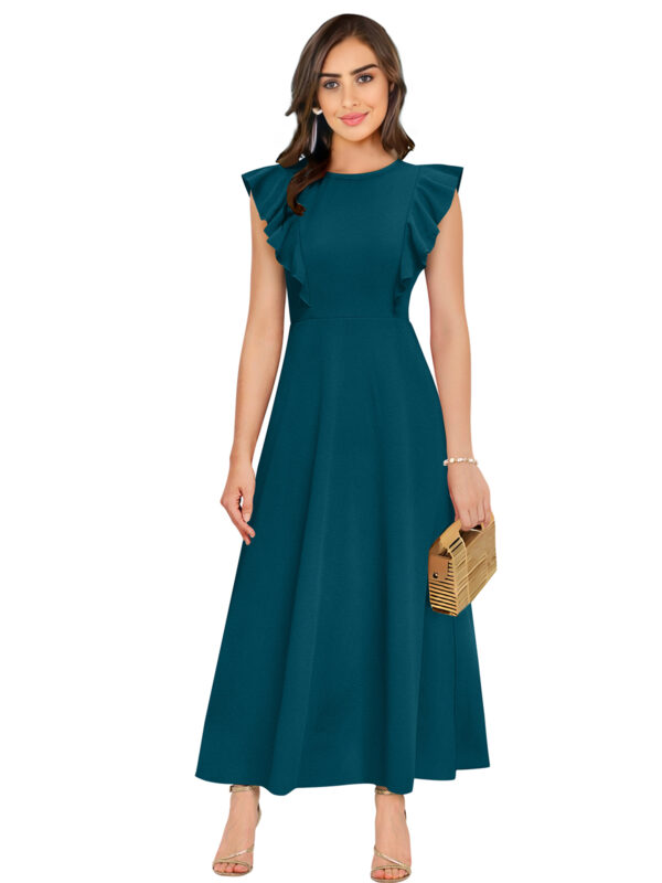 Ruffled Sleeve Morpich Gown