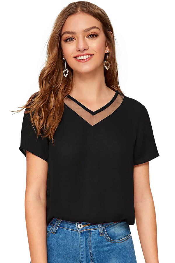 Black Half Sleeve T-Shirt