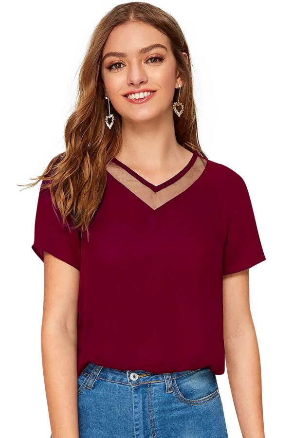Maroon Half Sleeve T-Shirt