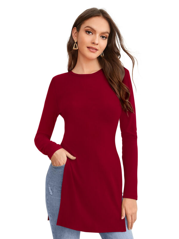 Maroon Full Sleeves Tunic