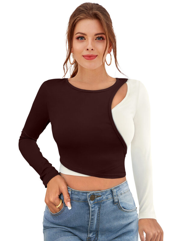 Full Sleeves Solid Coffee Top