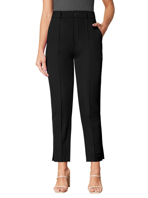 Women’s Black Color Polyester Knitting Pant