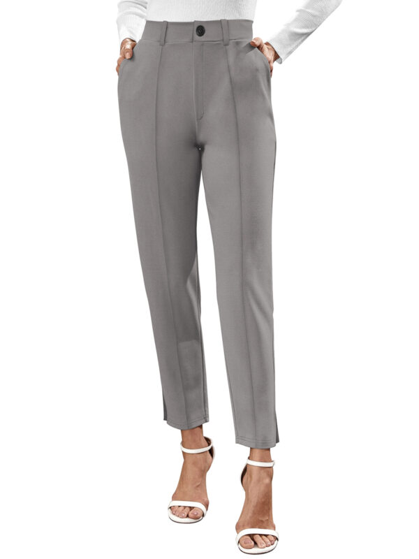 Women’s Polyester Knitting Grey Color Pant