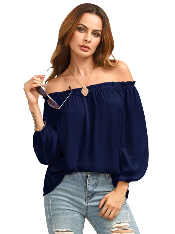 Blue Round neck Stylish Top